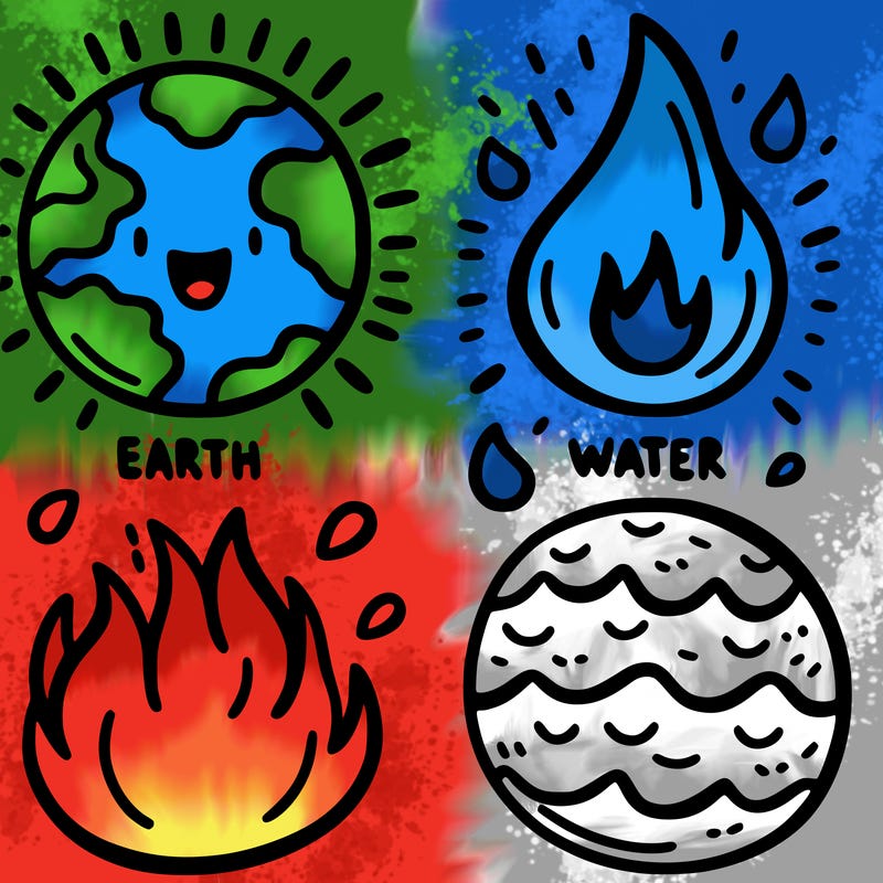 earth fire water and air