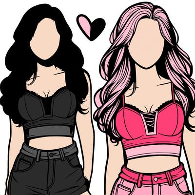 realistic girl faceless crop top