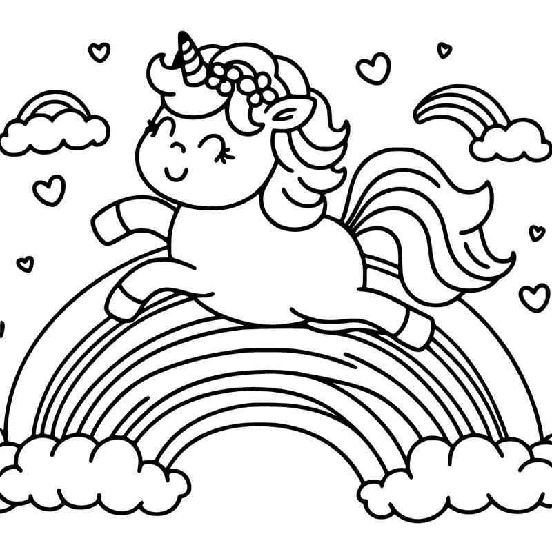 pink fluffy unicorns dancing on rainbows