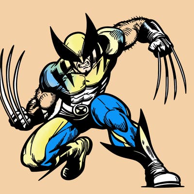 wolverine in intense combat