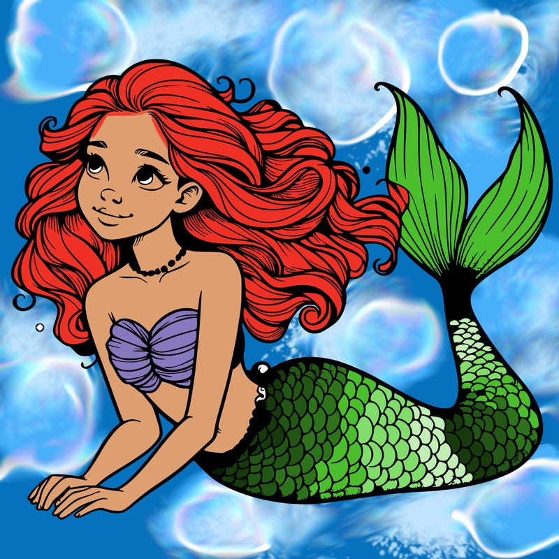 a realistic mermaid
