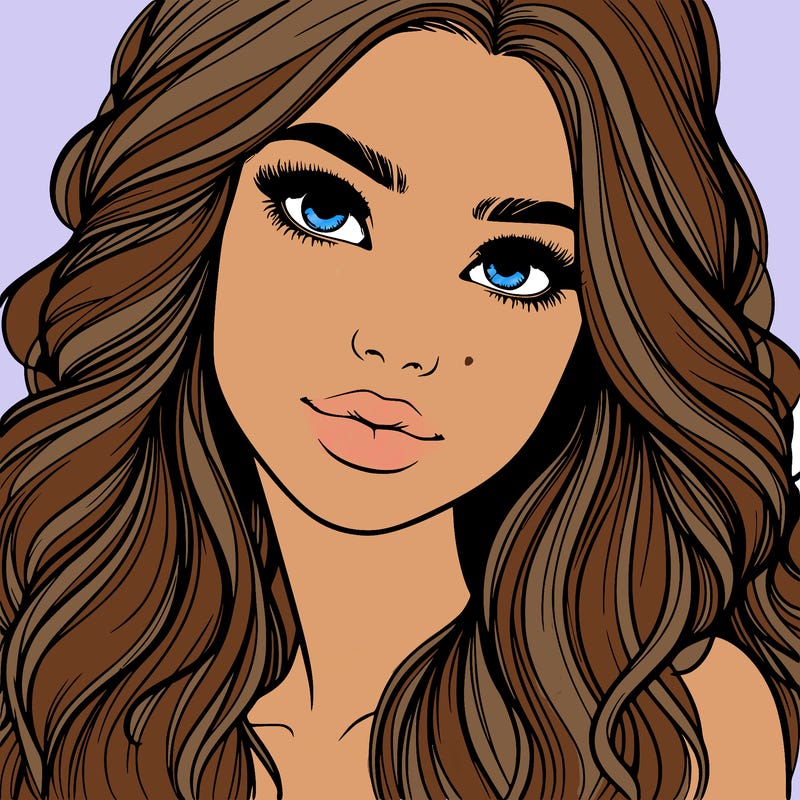 beautiful realistic girl