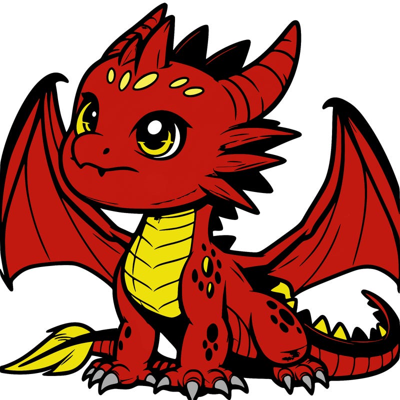 fierce baby night dragon