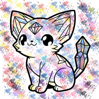 crystal kitten