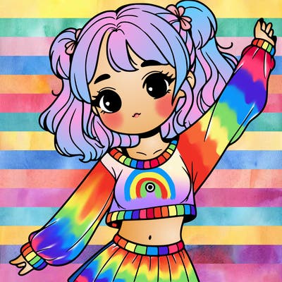 girl in a cute crop top