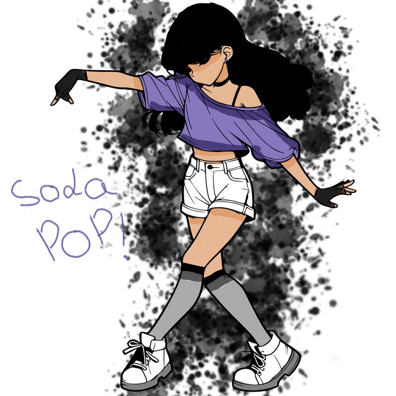 realistic girl danceing