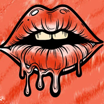 lips that look realistic and drip
