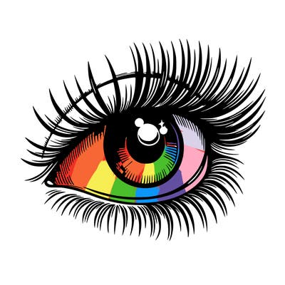 realistic eye long eylashes