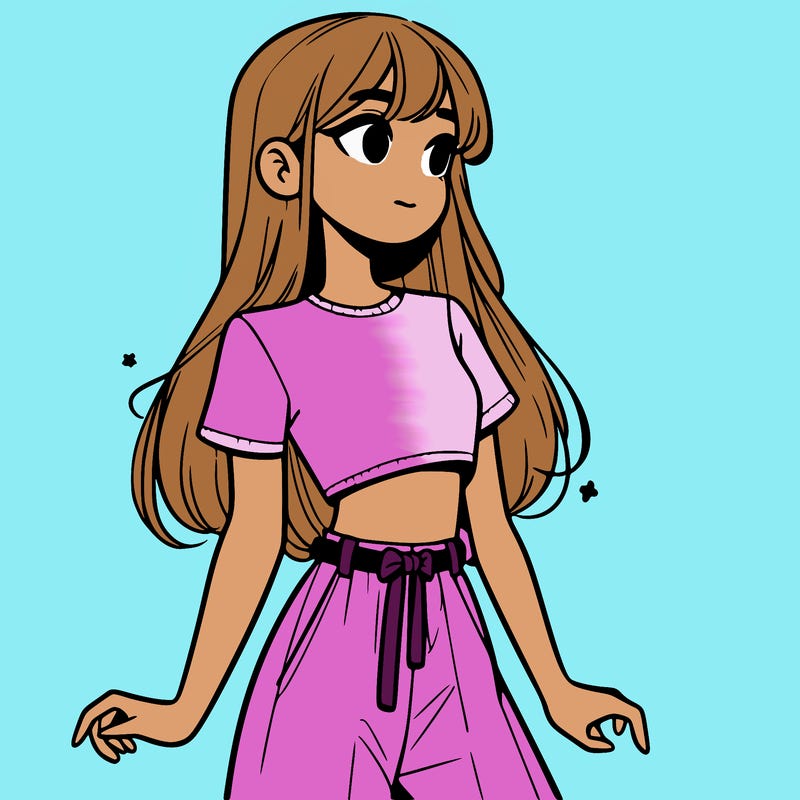 girl in a cute crop top