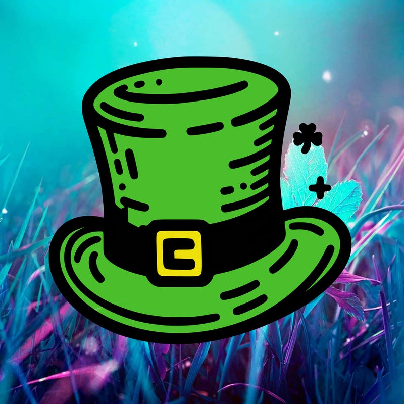 st patrick hat with thin lines