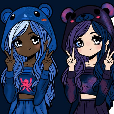 teen girl in animal costume