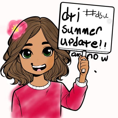 realistic girl holding up a sign