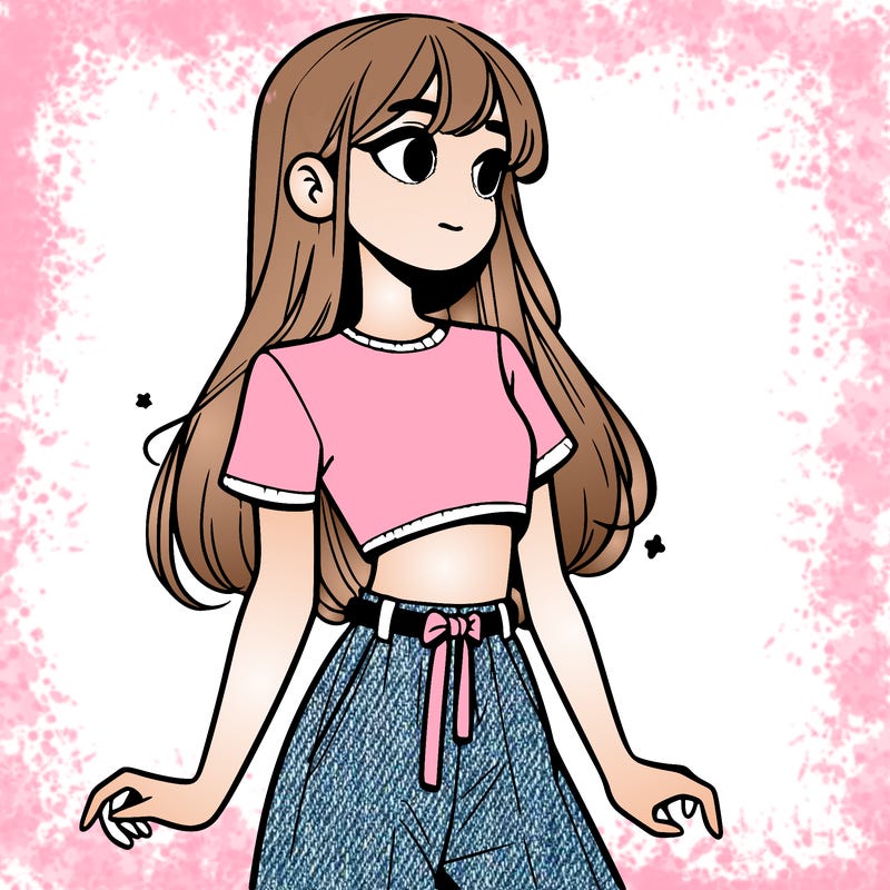 girl in a cute crop top