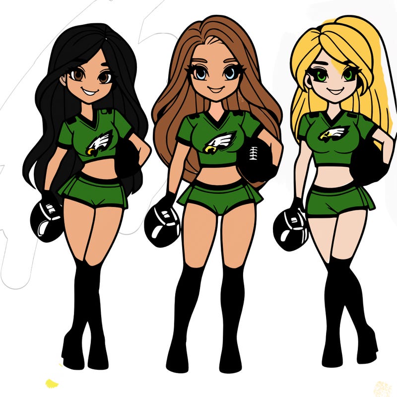 philadelphia eagles football girls