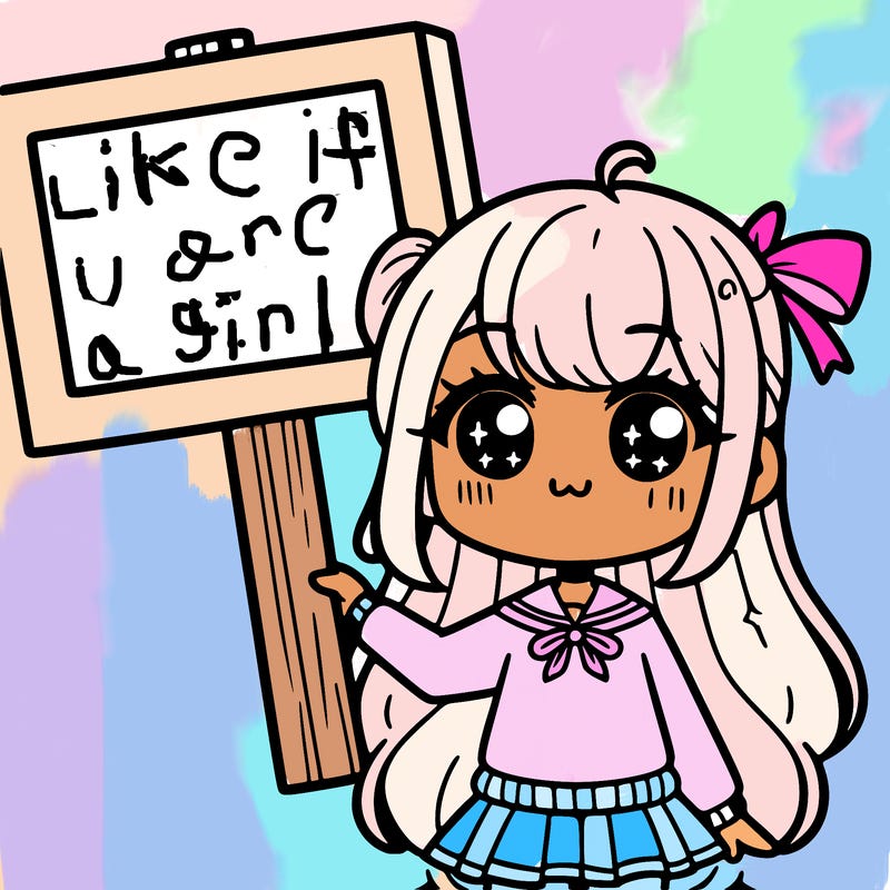 cute girl holding a sign