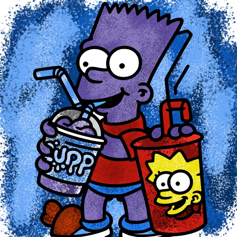 bart drink a slurpie