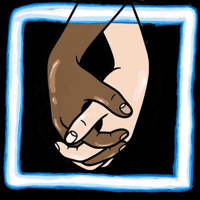 hands in shape of heart