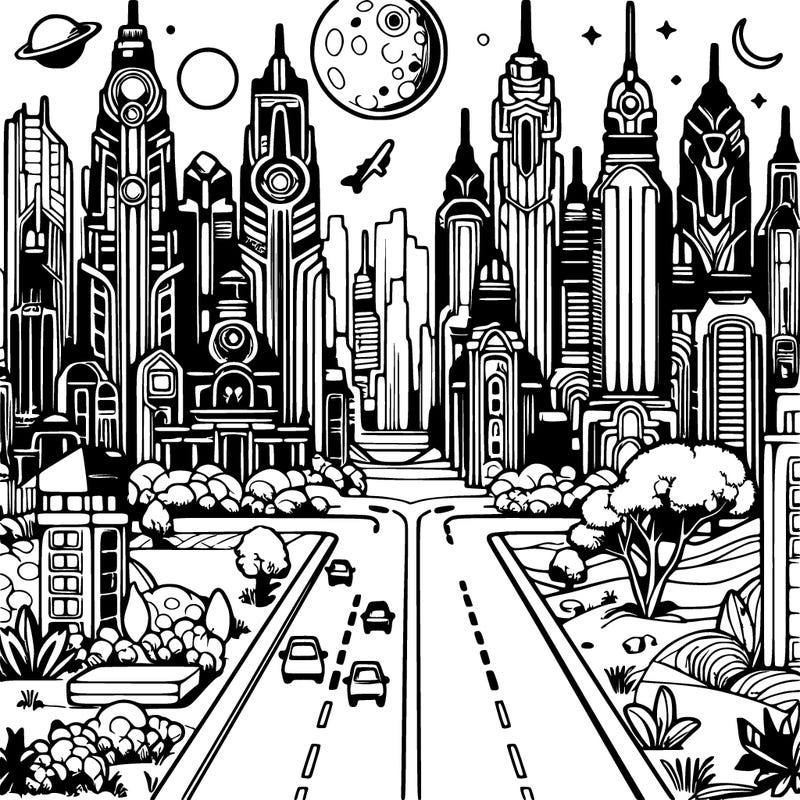 fantastic cityscapes