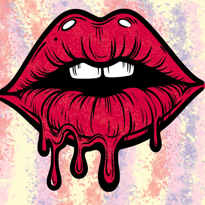lips that look realistic and drip