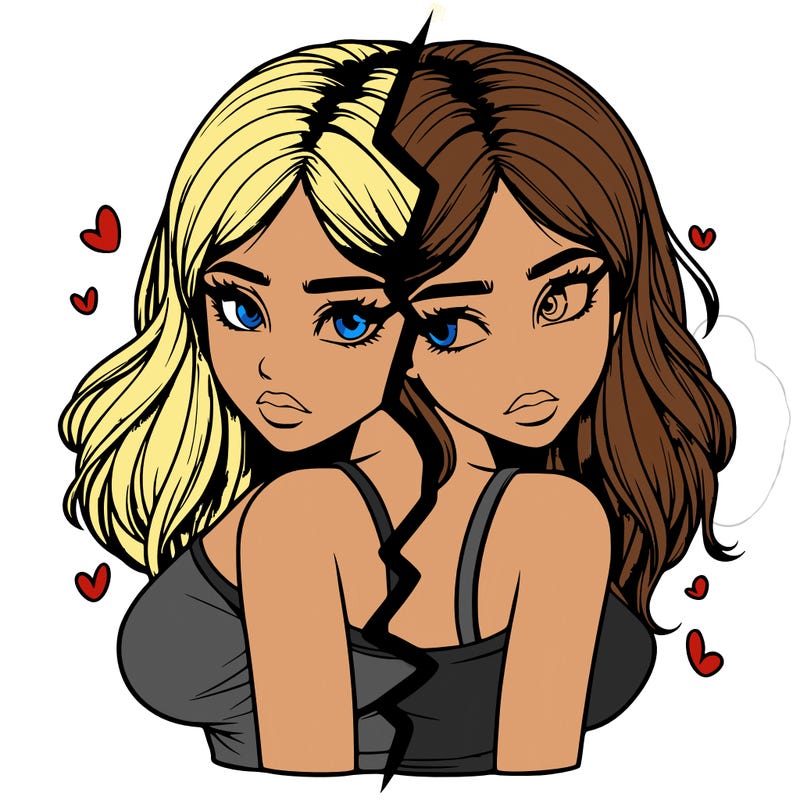 realistic girl split