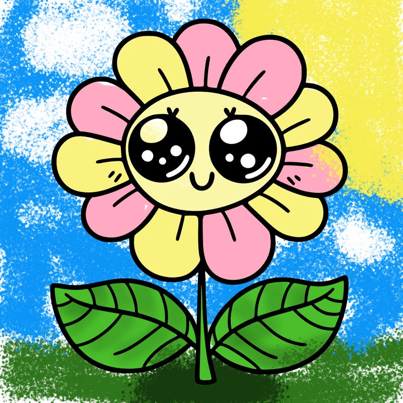 flower with eyes