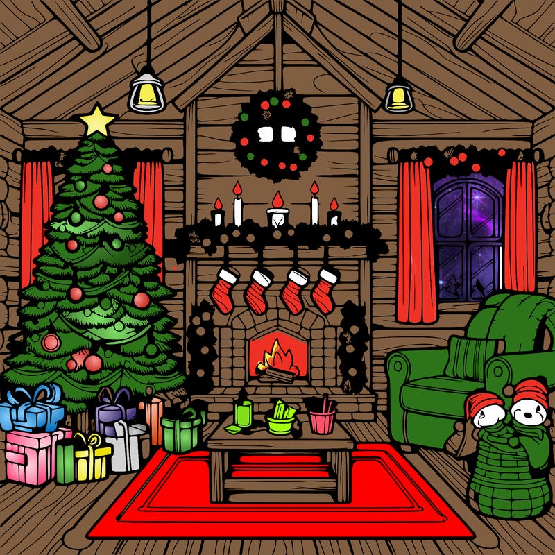 christmas house interior