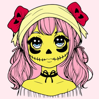 realistic girl halloween