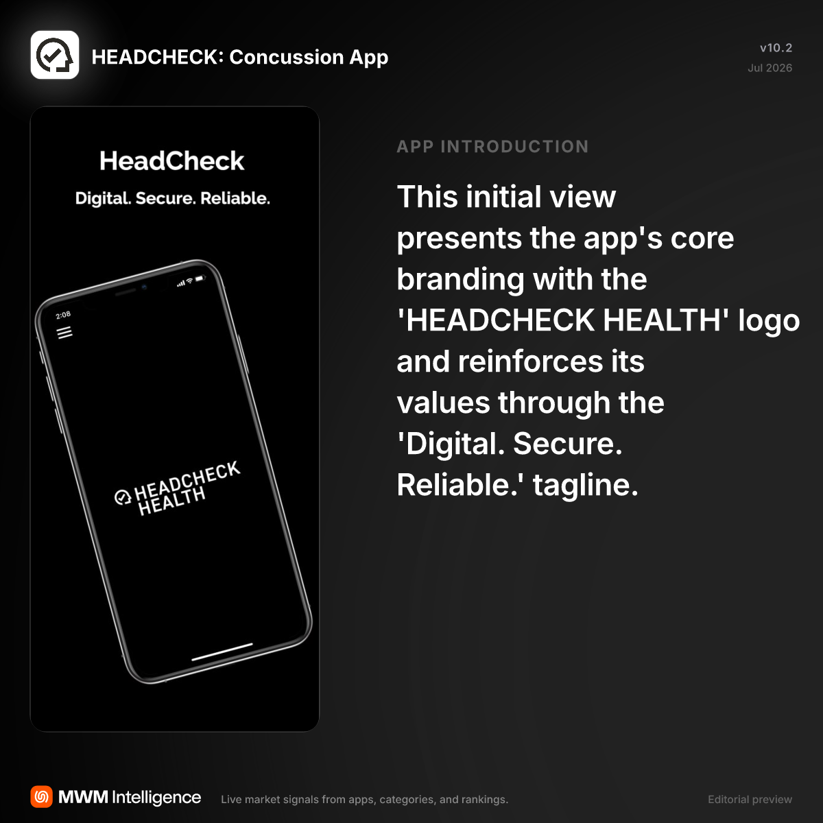 HEADCHECK: Concussion App - Health & Fitness App | MWM