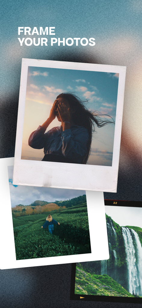 Afterlight app feature showing photos in vintage instant film and film strip frames