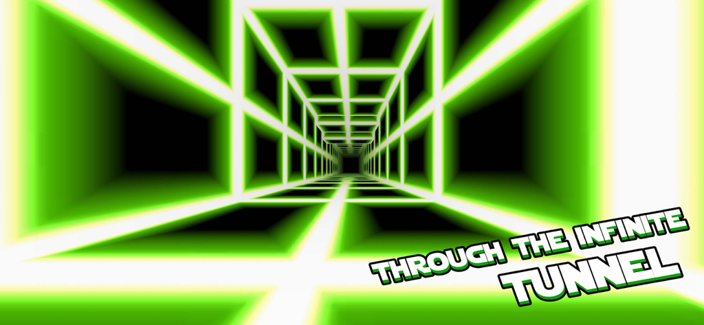 Death Run 3D - High speed gameplay inside a green neon tunnel in Death Run 3D