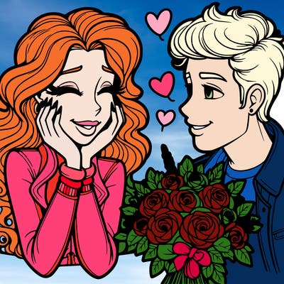 romantic flirting