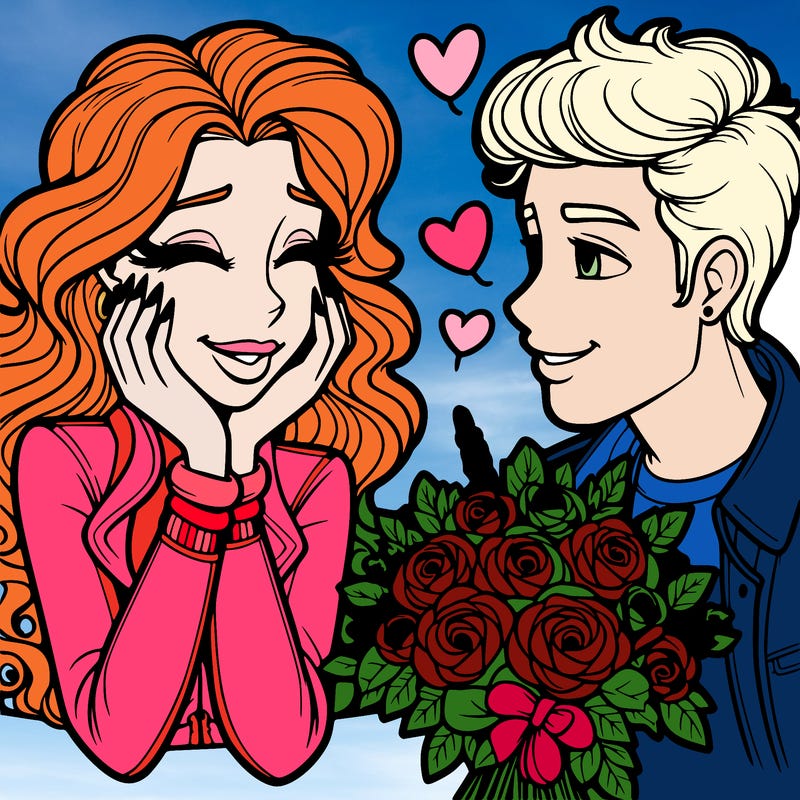 romantic flirting