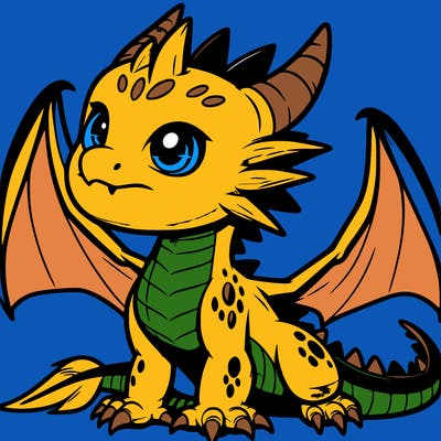 fierce baby night dragon