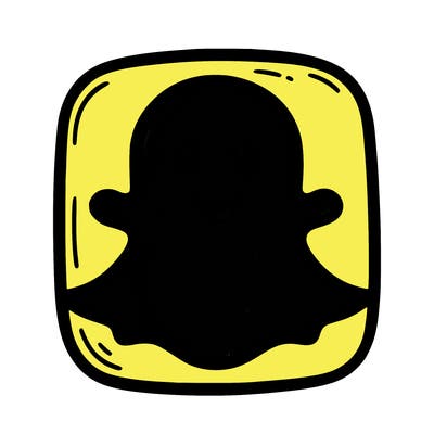 the original snap chat logo