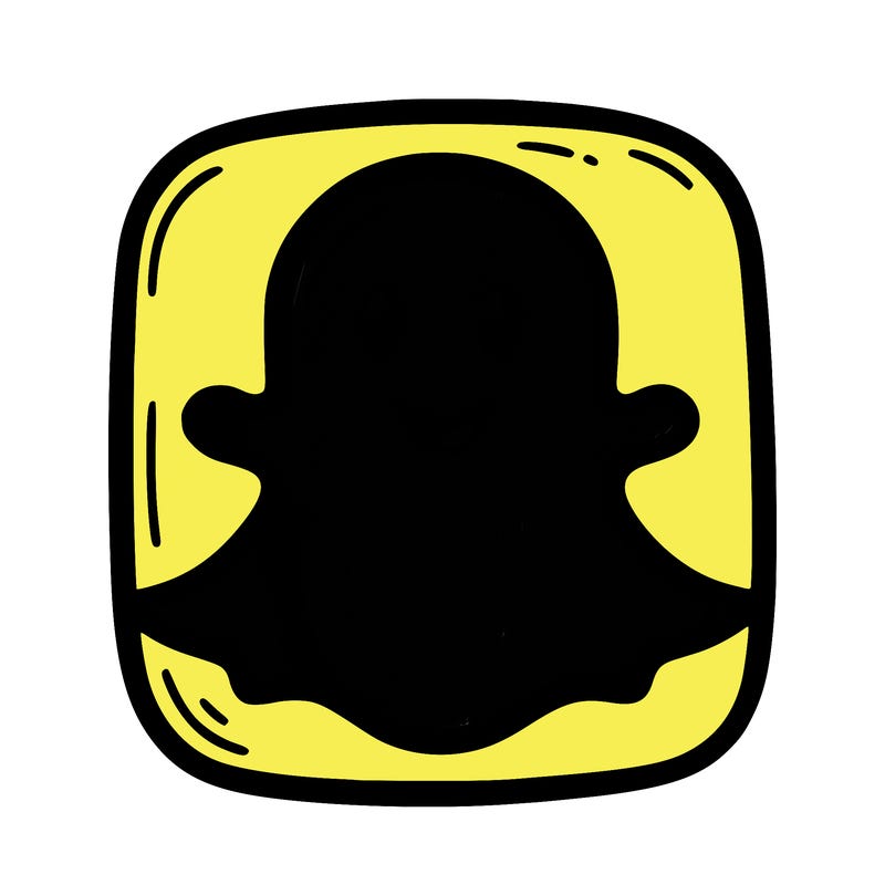 the original snap chat logo