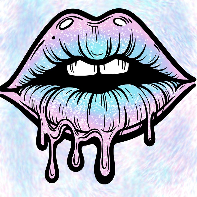 lips that look realistic and drip