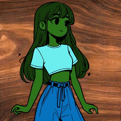 girl in a cute crop top