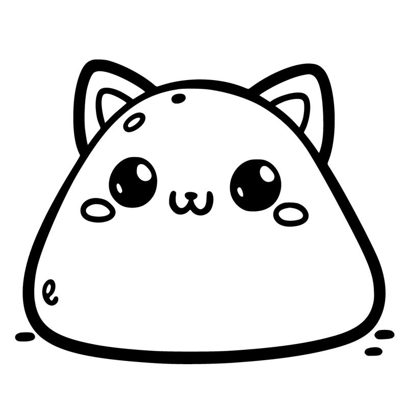 a cute cat blob