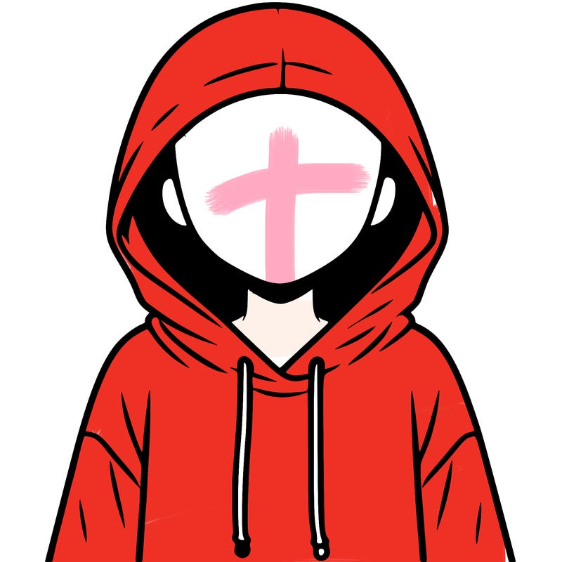 faceless girl in hoodie