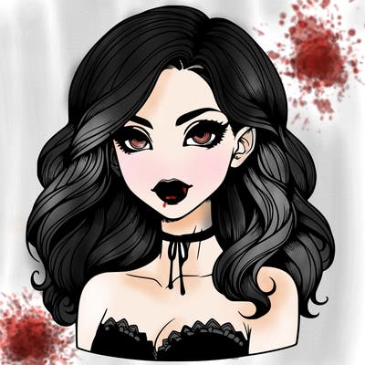 vampire girl realistic