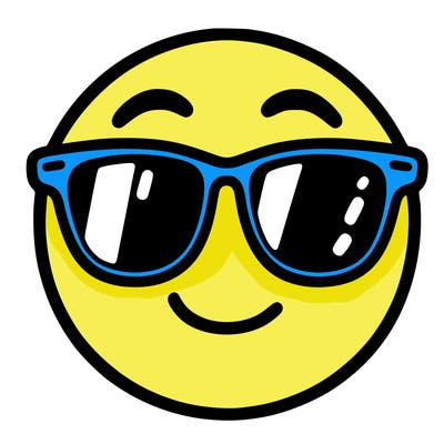 emoji with sunglasses