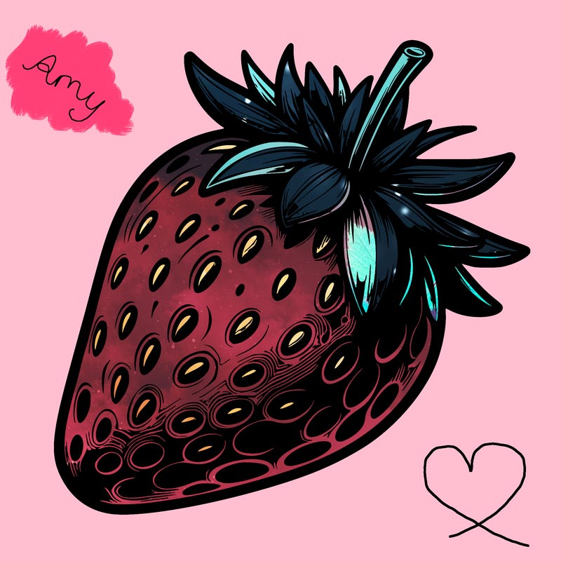 realistic strawberry