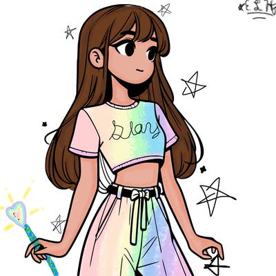 girl in a cute crop top