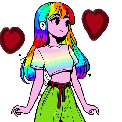 girl in a cute crop top