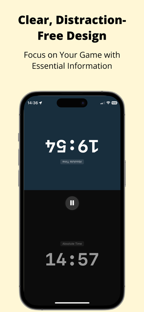 Game Clock Pro - Game Clock Pro distraction-free timer interface for competitive board games