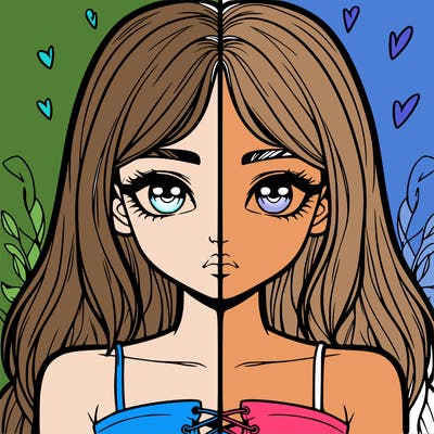 realistic girl split