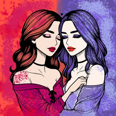 realistic girls in love