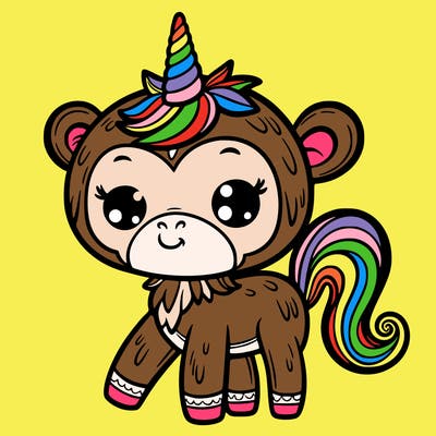 monkey unicorn