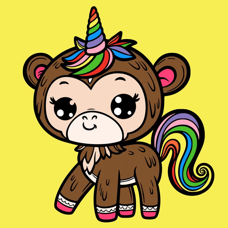 monkey unicorn