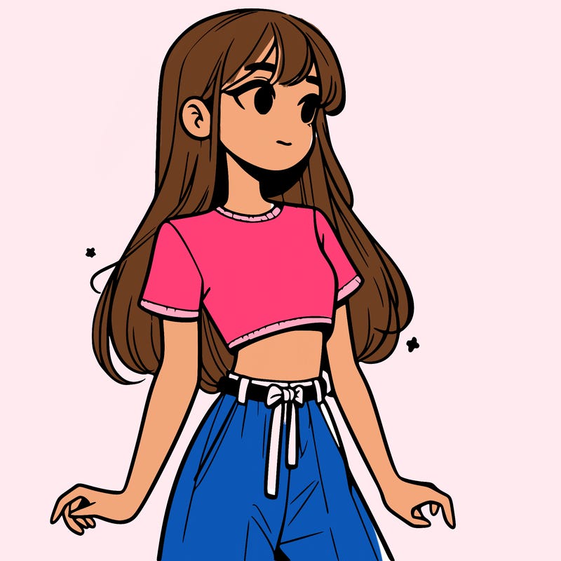 girl in a cute crop top